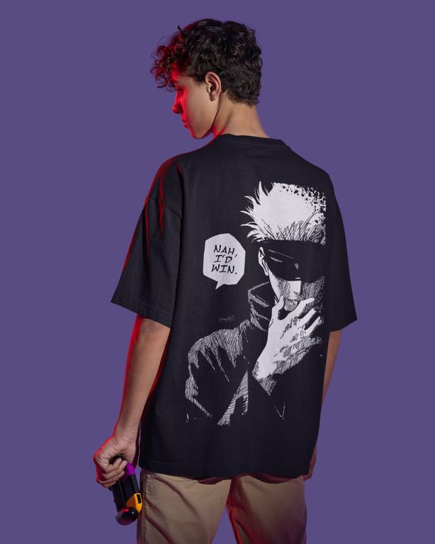 Polo oversize streetwear de Jujutsu Kaisen - ECLIPSE
