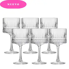 ICHIMATSU - Set de Copas para Vino Real de Vidrio 500 ml oz 6 Piezas.