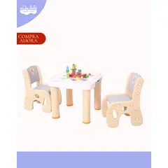 GENERICO - MESA PARA NIÑOS - MODELO COLORIDA CUADRADA