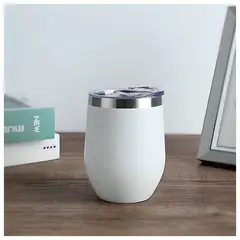 GENERICO - Vaso Térmico Mug Color Mate White de Acero Inoxidable 350 ml