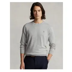 LAUREN RALPH LAUREN - SWEATER CHOMPA RALPH LAUREN SLIM FIT COTTON JUMPER PLOMO