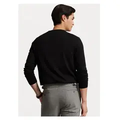 LAUREN RALPH LAUREN - SWEATER CHOMPA RALPH LAUREN SLIM FIT COTTON JUMPER NEGRO