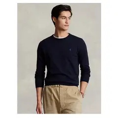 LAUREN RALPH LAUREN - SWEATER CHOMPA RALPH LAUREN SLIM FIT COTTON JUMPER AZUL XXL