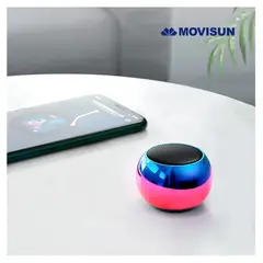 MOVISUN - Mini Parlante EGG NEO Bluetooth rojo con azul