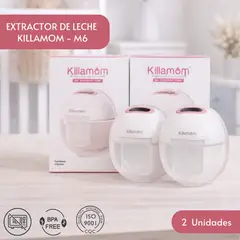 KILLAMOM - EXTRACTOR DE LECHE PORTATIL K6/ M6 - 2 UNIDADES