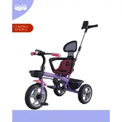 KIDS - Triciclo Guiador DOUX BEBÉ «RUOTA» ROSADO