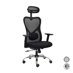 ALTHEA CONFORT - Silla Ergonómica Bug Presidente Cromado Negro