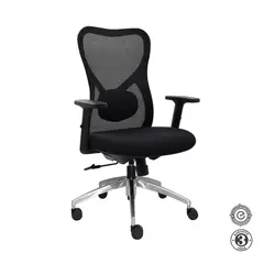 ALTHEA CONFORT - Silla Ergonómica Bug Gerente Aluminio Negro