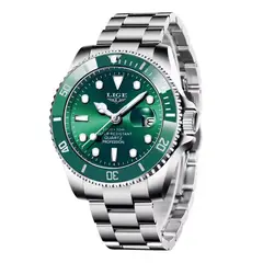 LIGE - Reloj LIG-4 Hombre Acero Plateado