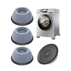 GENERICO - Soporte Antideslizante Antivibración Lavadora Muebles 4 Pcs