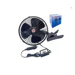 GENERICO - Ventilador de Auto Camioneta 6 Pulgadas 12v - Con Gancho Giratorio