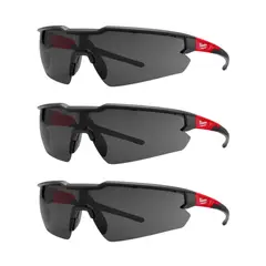 MILWAUKEE - LENTES DE SEGURIDAD GAFAS POLARIZADAS DE ALTO RENDIMIENTO ANTI ARAÑAZOS 3 UNIDADES