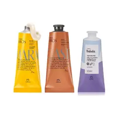 NATURA - Crema para manos maracuya y castaña 75g ekos y algodon 50ml