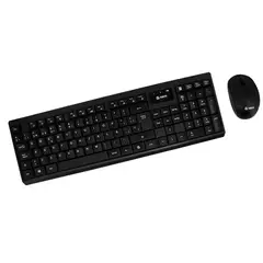 TEROS - Kit teclado y mouse TE-4071S inalámbrico 2 4 GHz negro español