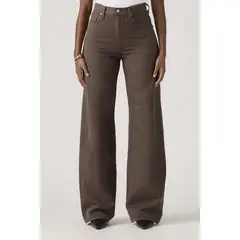 LEVIS - Jeans Mujer Ribcage Wide Leg Café