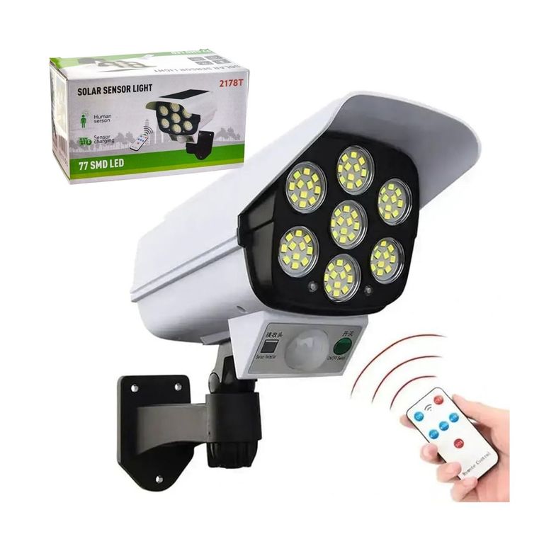 Lámpara Solar de Seguridad Exterior con Sensor Inteligente y 3 Modos de Iluminación