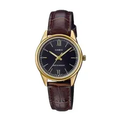 CASIO - LTP-V005 - RELOJES PARA MUJER CUERO MARRÓN- CAS-212