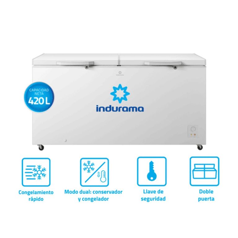 Congeladora Horizontal 420L de 2 Puertas - CI-420 BL