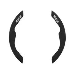 SPARCO - Forro Protector De Volante Deportivo Universal Negro 1Pcs