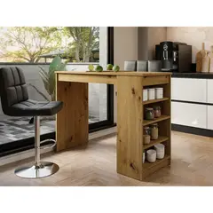 R&R MUEBLES - Mesa Barra Desayunador Kenichi Marrón