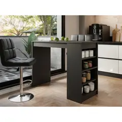 R&R MUEBLES - Mesa Barra Desayunador Kenichi Negro
