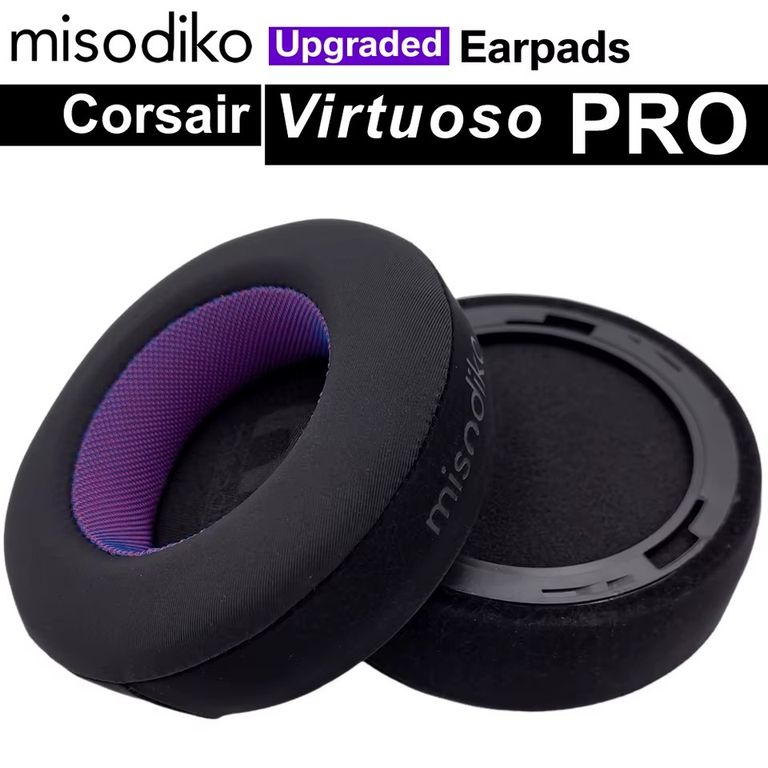 Almohadillas Misodiko para audifonos Corsair Virtuoso Pro gel
