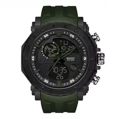 SANDA - Reloj SAN-6 Hombre Deportivo Verde