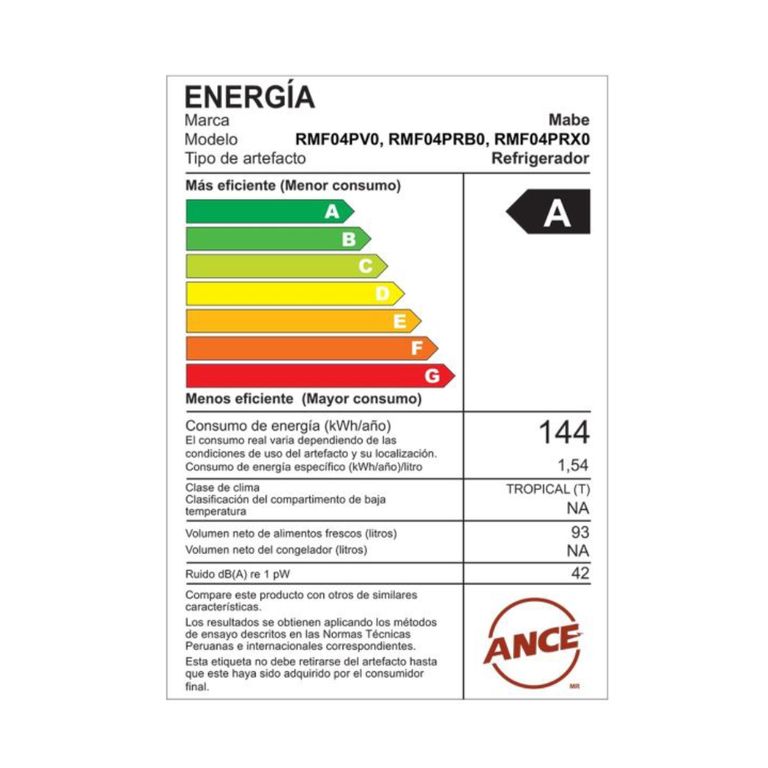 Frigobar 93 L Inox con Congelador, Puerta Reversible y Cerradura - RMF04PRX0