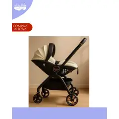 KIDS - COCHE DE PASEO PORTABEBE 2 EN 1 COLOR BEIGE