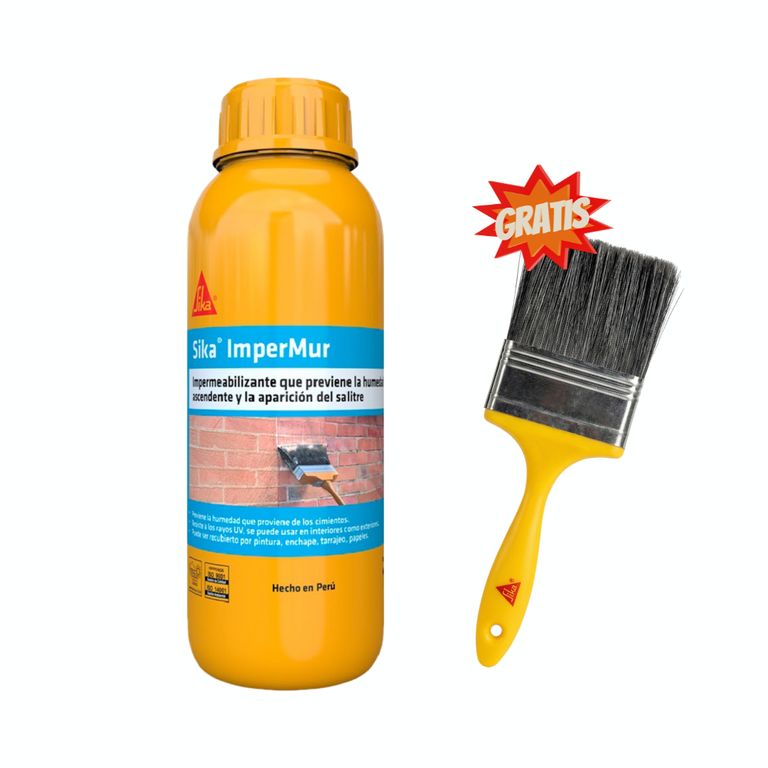 Resina contra la humedad Impermur y Salitre x1L Gratis una brocha