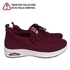 GENERICO - Zapatillas Deportivas para Mujer - Rojo vino