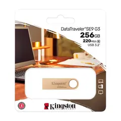KINGSTON - MEMORIA DATATRAVELER SE9 G3 DE 256 GB DORADO