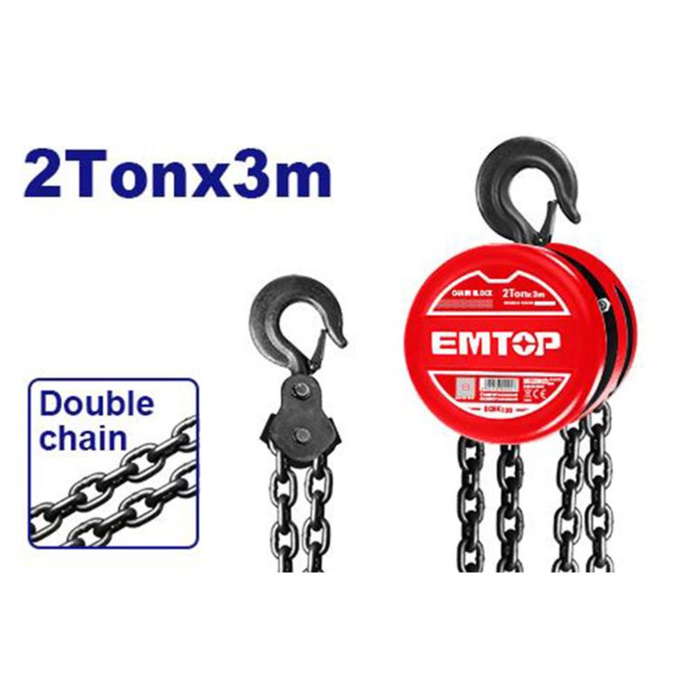 TECLE MANUAL 3M ( PESO DE ELEVACION 2 TONELADAS ) ECBK120