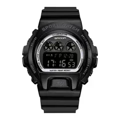 SANDA - Reloj SAN-11 Hombre Deportivo Negro