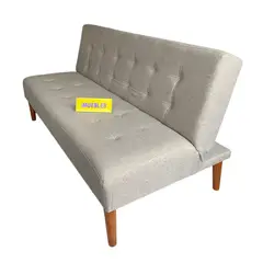 TEMEL - Sofá Cama Modelo Futón 1.80 m color Beige -