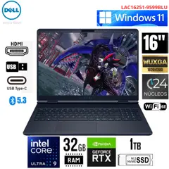 Dell - Laptop Core Ultra 9 Alienware 16x Aurora Gaming 16"  240hz, Ram 32gb,1tb, Rtx 5060 8gb, Win11