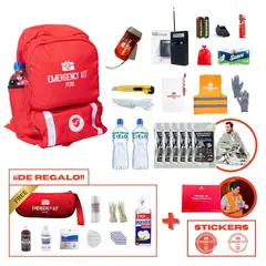 EMERGENCY KIT PERU - Mochila de emergencia FAMILIAR PLUS 5-6 personas