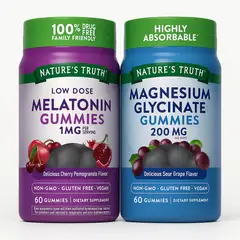 NATURE'S TRUTH - Pack Noches - Melatonina + Magnesio Glicinato Natures Truth