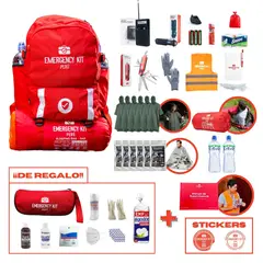 EMERGENCY KIT PERU - Mochila de emergencia PREMIUM FAMILIAR PLUS 5-6 personas