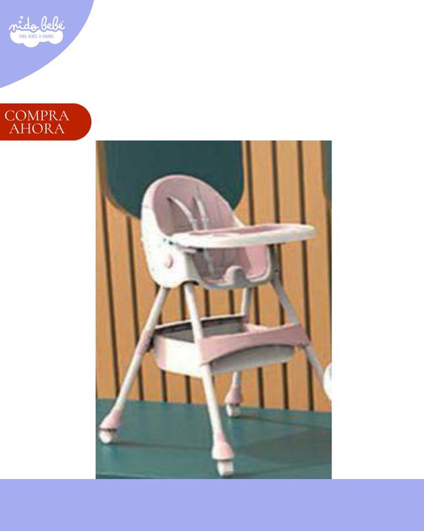 SILLA DE COMER PARA BEBÉ ESTILO NORDICO - COLOR LILA