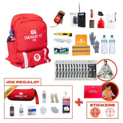 EMERGENCY KIT PERU - Mochila de Emergencia Equipada Office Full (Hasta 12 Personas)