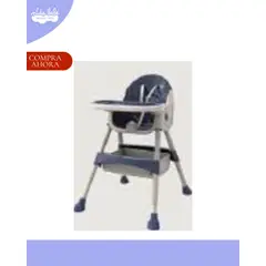 GENERICO - SILLA DE COMER PARA BEBÉ ESTILO NORDICO - COLOR AZUL