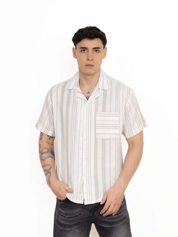 Camisas New Stars de Lino- Verde