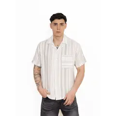 NEW YORK STARS - Camisas New Stars de Lino- Verde