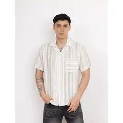 NEW YORK STARS - Camisas New Stars de Lino- Verde