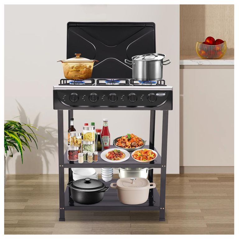 ESTUFA PORTÁTIL CON 5 QUEMADORES