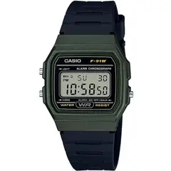 CASIO - F-91W - RELOJ UNISEX RESINA VERDE - CAS-220