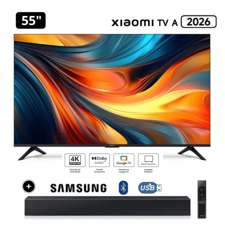 Televisor 55 UHD 4K 2026 + Soundbar Samsung