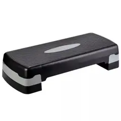 GENERIC - Step Fitness Profesional 2 Niveles Antideslizante Regulable 10 a 15 cm Gimnasio