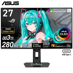 ASUS - Monitor ROG Strix OLED XG27ACDMS 27 QD-OLED de 1440p 280Hz 003ms G-SYNC